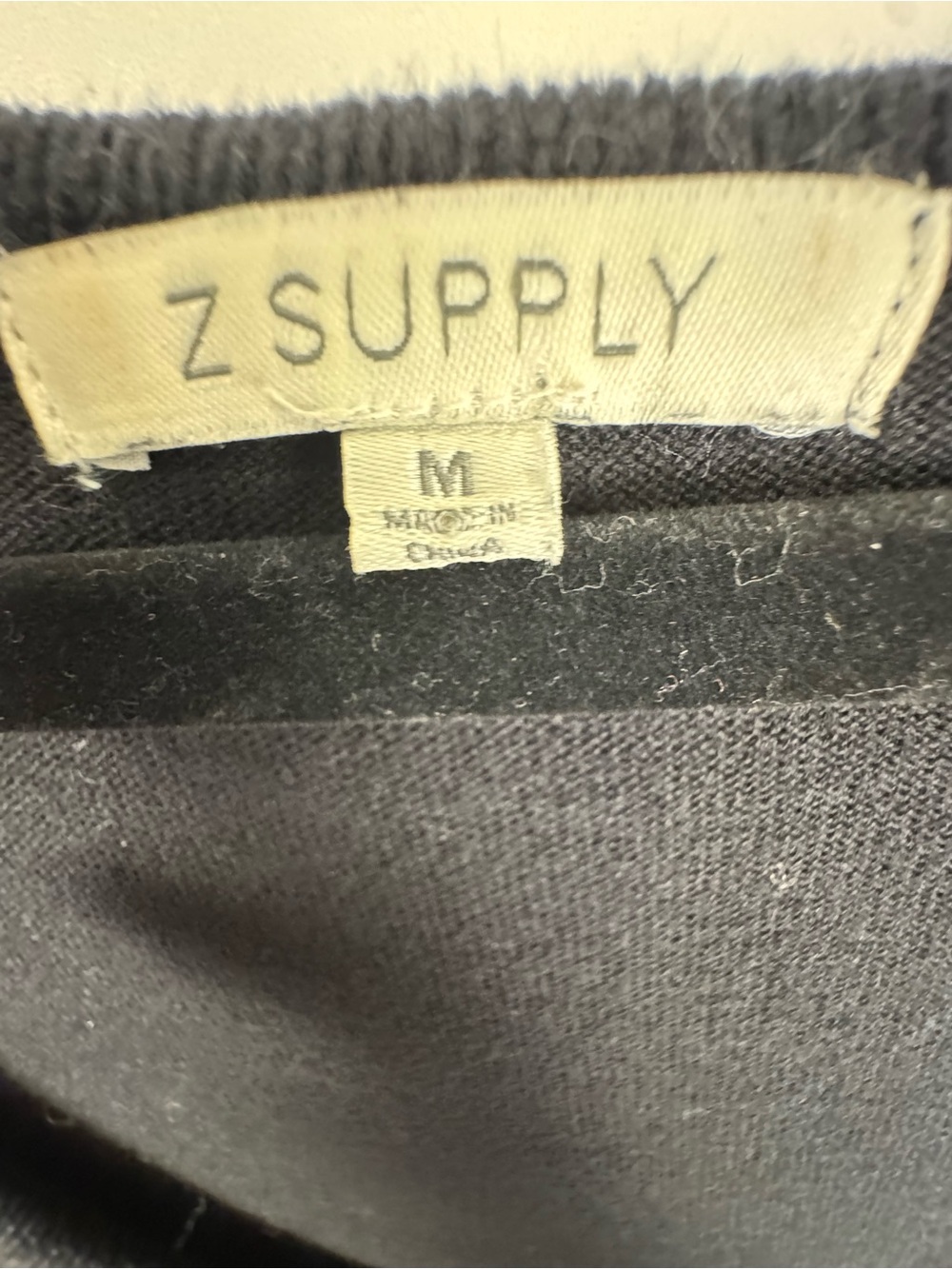 Z Supply Black Knit Sweater Tank Dress Size Medium Sleeveless Midi Maxi Cover Up - Picture 4 of 14